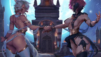 二人のかわいこちゃん